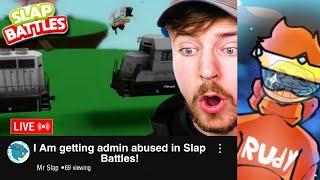 I Joined Slap Battles Streamers To ADMIN ABUSE On Them | Slap Battles Roblox