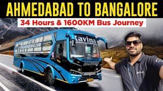 My Longest Bus Journey 1600 KM AHMEDABAD To BANGALORE in Ravina Travels