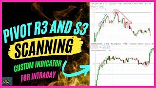 How To Scan Intraday Reversal from Pivot Point R3 and  S3 ||Custom Indicator Chartink || Funtechni