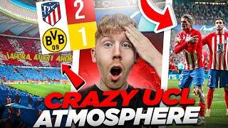 ABSOLUTELY CRAZY Atmosphere as Atletico Madrid Beat Borussia Dortmund!!!