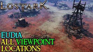 LOST ARK  - All YUDIA VIEWPOINT LOCATIONS Guide