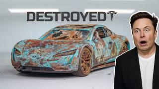 Restoration Abandoned Tesla Roadster - Super Realistic Electric Car Restoration