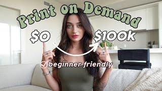 How to start Etsy Print on Demand as a Beginner | Easy Design Tutorial