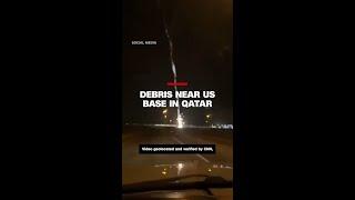 Debris near US base in Qatar