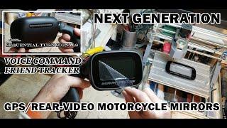 NEXT GEN gps/rear-video motorcycle mirrors