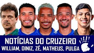 NOTÍCIAS DO CRUZEIRO: ERICK PULGA, ZÉ IVALDO, CÁSSIO, MATHEUS PEREIRA, WILLIAM E FERNANDO DINIZ