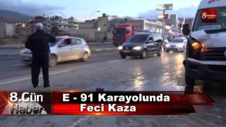 İskenderun e 91 karayolunda kaza 8gunhaber