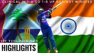 1st T20I | TRINIDAD | INDIA v WINDIES | KARTHIK & ROHIT PROPEL INDIA TO A CLINICAL VICTORY