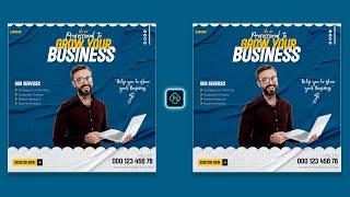 Digital Marketing Agency Social Media Post Design in Photoshop Tutorial