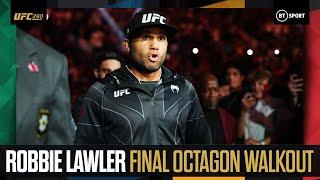 WOW  Standing Ovation For Ruthless Robbie Lawler As He Steps Into Octagon For Final time #UFC290