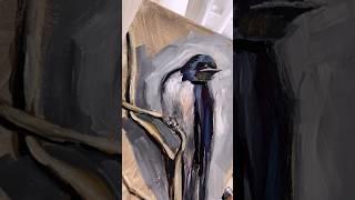 Быстрый этюд маслом #art #творчество #painting #artist #oilpainting #mixingcolor #ласточка