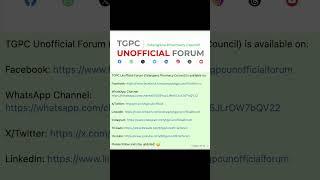 TGPC Social Platforms | Telangana Pharmacy Council | TGPC Unofficial Forum