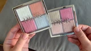 Dior face palettes compared side-by-side