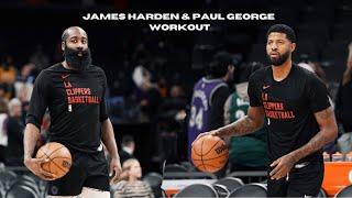 Paul George Joins James Harden's Intense Workout!