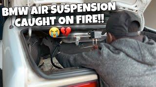 The BAGGED BMW E30 Caught On Fire ... So We Upgraded  /// *AirTec Customs ‍*