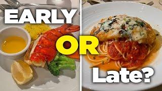 Early Dinner vs. Late Dinner on Royal Caribbean