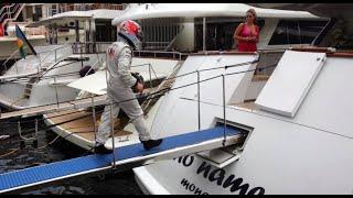 Kimi Raikkonen goes straight to his yacht...