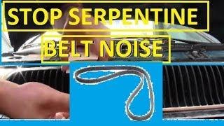 How to Quiet Squeaky Drive Belt on a Vehicle