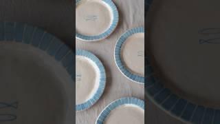 Hand Making Ceramic Plates  #ceramics #pottery #studio #clay #vlog #tutorial