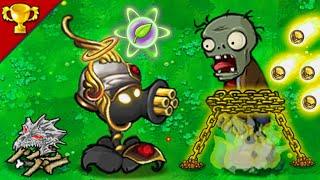 Plant vs Zombies : God Gatling Pea use Full Power Plant Food - What will happen ?