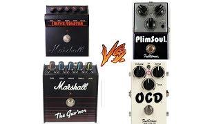 Marshall Drivemaster vs Fulltone OCD vs Marshall Guvnor vs Fulltone Plimsoul