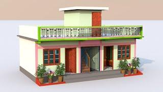 Beautiful House Design For Two Family | Indianstyle Rent Purpose Home Plan | Prem's Home Plan |