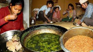 dharme brother family having dinner || village original food || rural Nepal @ruralnepall