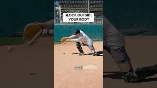 Try THIS Blocking Method Next Time You’re Catching #baseball #softball #baseballcatcher