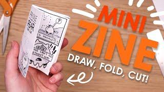 EASY ONE-PAGE COMICS | Making My FIRST Zine