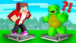 FAT Mikey vs STRONG JJ Survival Battle Fitness Challenge - Maizen Minecraft Animation