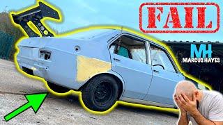 THEY JUST WOULDN'T FIT!!!  Ford Escort Mk2 rear end FAIL!! 