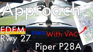 EDFM Approach Rwy 27 | Piper P28A