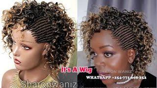 Detailed Wig Review on Side Braided.Beginner Friendly No Frontal Wig Install Tutorials colour 230