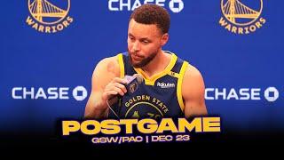 Warriors/Pacers Postgame x Analysis: Steph, TJD, BP, Coach Kerr Reactions | Dec 23, 2024