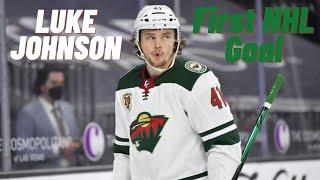 Luke Johnson #41 (Minnesota Wild) first NHL goal Apr 7, 2021