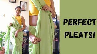 3 Easy Saree Pleating Techniques | How To Pleat For Beginners | #kaveridrapes #saree