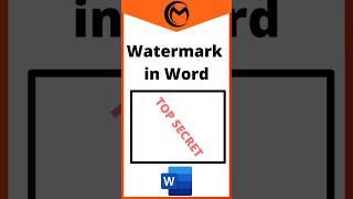 How to Insert a Watermark in Microsoft Word