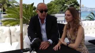 Valentina Nessi in conversation with Fawaz Gruosi of de GRISOGONO at Cannes Film Festival