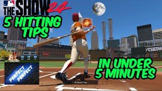 5 Hitting Tips for MLB The Show 24 in 5 MINUTES!