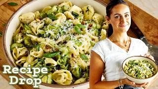 Make-Ahead Pasta Salad: Tortellini, Zucchini, Roasted Garlic, Basil, and More | Recipe Drop | Food52