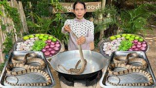 Asian Snake Soup Recipe | Snakes Braised | Snakes BBQ | ASMR