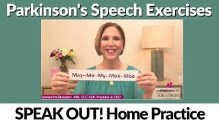 Parkinson's Speech Exercises: Express Yourself With INTENT