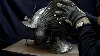 Nigel Carren Polish Winged Hussar Zischagge helmet Szyszak.MPG