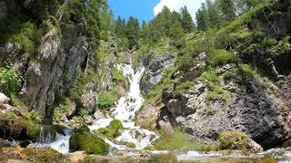 A Panoramic View Of A Waterfalls | Nature sounds