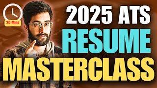 ATS friendly resume 2025 Masterclass in Telugu | Vamsi Bhavani