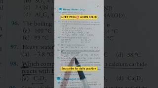 Hydrogen Chemistry Set practice #neet #pyq #neetmotivation #selfstudy #testseries #shortsvideo
