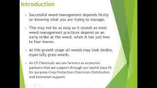 Integrated Weed Management In Green Mealies