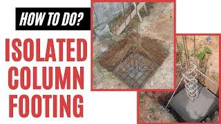 Types of FOUNDATIONS in House Construction | Shallow Foundations| Isolated column footing