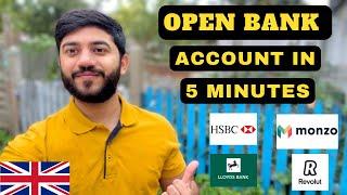 How To Open a Bank Account in UK  Open Bank in just 5 Minutes  #student #bank #uk