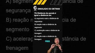 Direção defensiva - simulado do DETRAN 2024 #autoescola #provadodetran2024